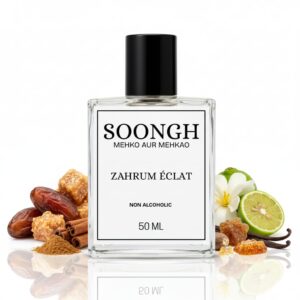 SOONGH Zahrum Éclat 50ml non-alcoholic luxury perfume, inspired by Lattafa Khamrah, in Pakistan