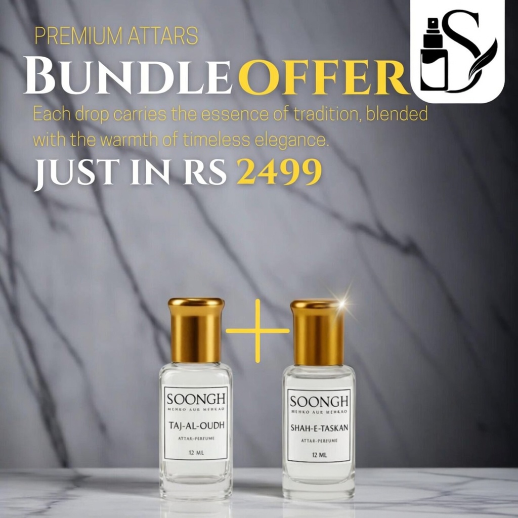Soongh Non-Alcoholic 12ml Perfume Roller Bottles Bundle Offer in Pakistan