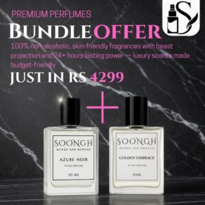Soongh Premium Non-Alcoholic 50ml Perfume Bottles Bundle Offer in Pakistan